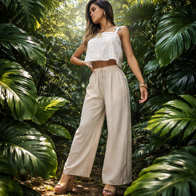 Paloma Embroidery Two-Piece Set