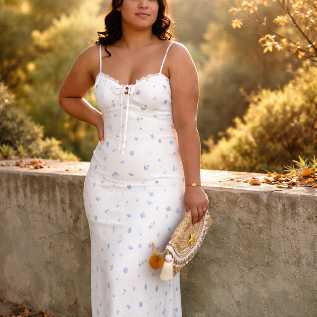 Sandy Sea Midi Dress