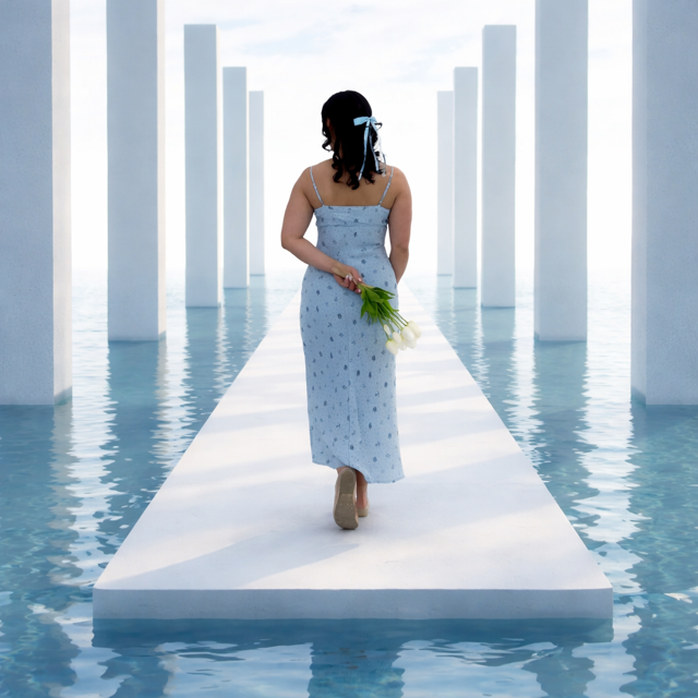 Sandy Sea Midi Dress