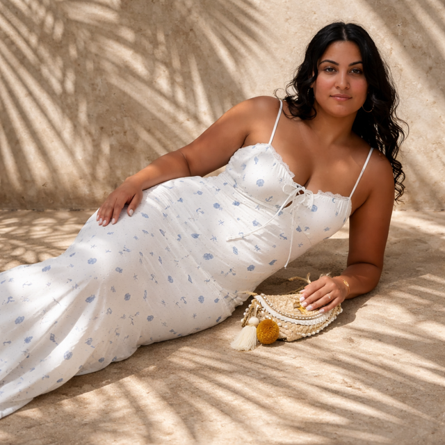 Sandy Sea Midi Dress