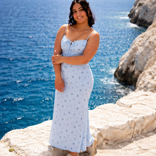 Sandy Sea Midi Dress