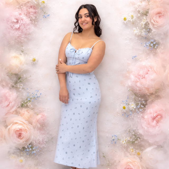 Sandy Sea Midi Dress