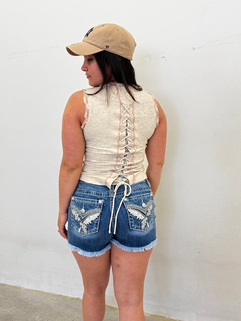 MISS ME MID RISE JEAN SHORTS