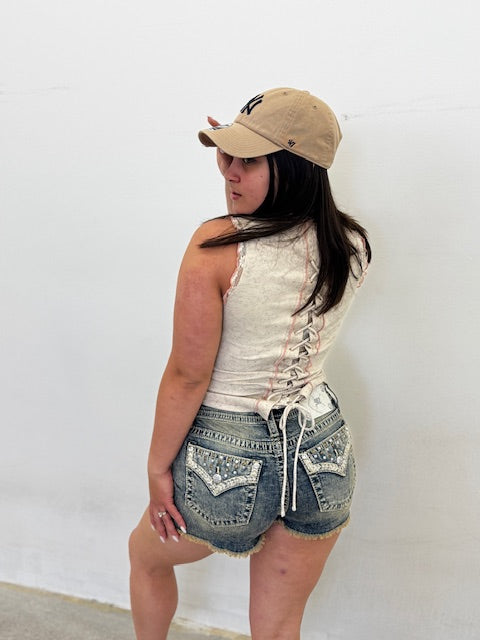 Miss Mee Mid Rise shorts